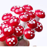 20 decorazioni da giardino in miniatura con mini funghi artificiali in schiuma, 20 PCS Foam Mushroom
