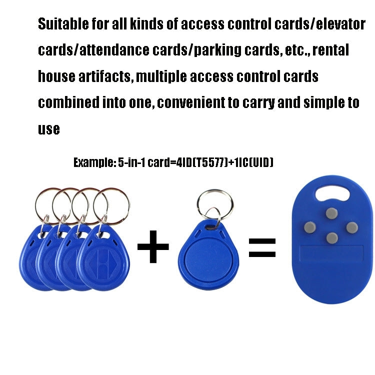 ID IC Scheda composita UID/5200 Controllo accessi quattro in uno Ascensore Multi-Card Copia Portachiavi a scorrimento a induzione