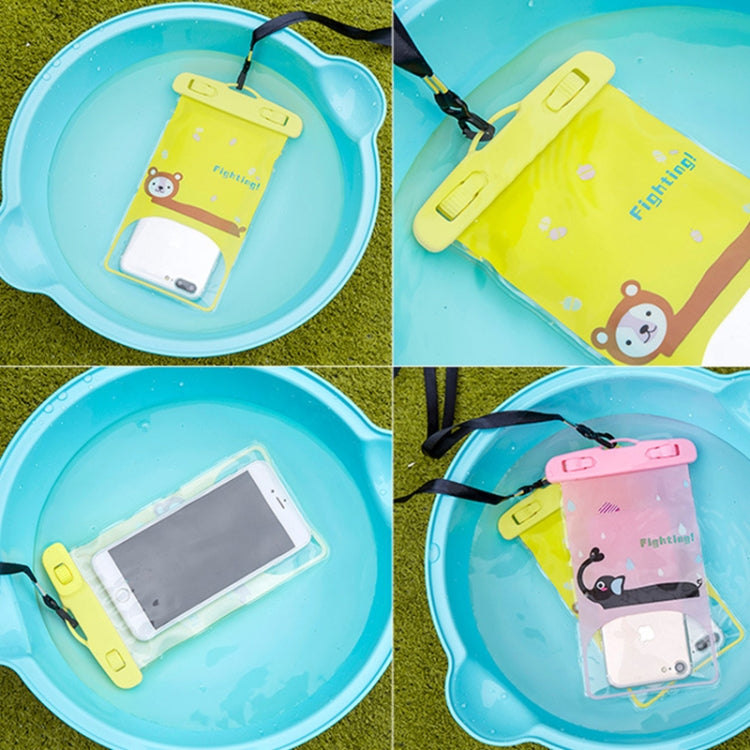 Borsa per cellulare impermeabile trasparente per foto da esterno di grandi dimensioni da 10 pezzi, Elephant, Squirrel, Puppy, Big Elephant, Fawn, Little White Cat, Dolphin, Little Yellow Deer, Little Sheep, Little Pink Cat, Little Cat, Crocodile