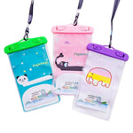Borsa per cellulare impermeabile trasparente per foto da esterno di grandi dimensioni da 10 pezzi, Elephant, Squirrel, Puppy, Big Elephant, Fawn, Little White Cat, Dolphin, Little Yellow Deer, Little Sheep, Little Pink Cat, Little Cat, Crocodile