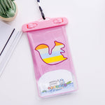 Borsa per cellulare impermeabile trasparente per foto da esterno di grandi dimensioni da 10 pezzi, Elephant, Squirrel, Puppy, Big Elephant, Fawn, Little White Cat, Dolphin, Little Yellow Deer, Little Sheep, Little Pink Cat, Little Cat, Crocodile