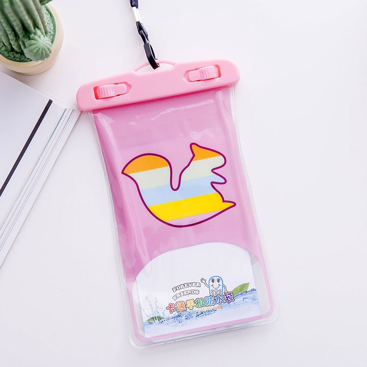 Borsa per cellulare impermeabile trasparente per foto da esterno di grandi dimensioni da 10 pezzi, Elephant, Squirrel, Puppy, Big Elephant, Fawn, Little White Cat, Dolphin, Little Yellow Deer, Little Sheep, Little Pink Cat, Little Cat, Crocodile