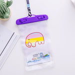 Borsa per cellulare impermeabile trasparente per foto da esterno di grandi dimensioni da 10 pezzi, Elephant, Squirrel, Puppy, Big Elephant, Fawn, Little White Cat, Dolphin, Little Yellow Deer, Little Sheep, Little Pink Cat, Little Cat, Crocodile