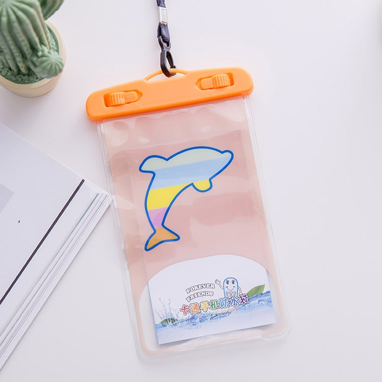 Borsa per cellulare impermeabile trasparente per foto da esterno di grandi dimensioni da 10 pezzi, Elephant, Squirrel, Puppy, Big Elephant, Fawn, Little White Cat, Dolphin, Little Yellow Deer, Little Sheep, Little Pink Cat, Little Cat, Crocodile