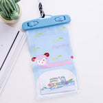 Borsa per cellulare impermeabile trasparente per foto da esterno di grandi dimensioni da 10 pezzi, Elephant, Squirrel, Puppy, Big Elephant, Fawn, Little White Cat, Dolphin, Little Yellow Deer, Little Sheep, Little Pink Cat, Little Cat, Crocodile