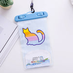 Borsa per cellulare impermeabile trasparente per foto da esterno di grandi dimensioni da 10 pezzi, Elephant, Squirrel, Puppy, Big Elephant, Fawn, Little White Cat, Dolphin, Little Yellow Deer, Little Sheep, Little Pink Cat, Little Cat, Crocodile