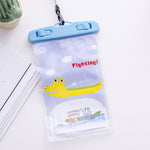 Borsa per cellulare impermeabile trasparente per foto da esterno di grandi dimensioni da 10 pezzi, Elephant, Squirrel, Puppy, Big Elephant, Fawn, Little White Cat, Dolphin, Little Yellow Deer, Little Sheep, Little Pink Cat, Little Cat, Crocodile