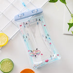 Borsa impermeabile galleggiante per telefono cellulare con airbag gonfiabile per nuoto trasparente, consegna casuale dei colori, Pink Watermelon, Green Peach, Purple Kitten, Blue Bunny, There is a Mine at Home, Green Cactus 1, Green Cactus 2           ...