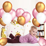 45 pezzi/lotto palloncini in lattice perlati da 12 pollici decorazioni per feste di compleanno con nastri colorati