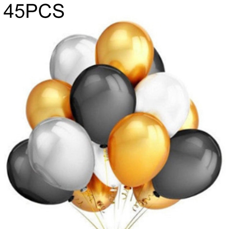45 pezzi/lotto palloncini in lattice perlati da 12 pollici decorazioni per feste di compleanno con nastri colorati