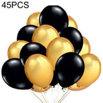 45 pezzi/lotto palloncini in lattice perlati da 12 pollici decorazioni per feste di compleanno con nastri colorati