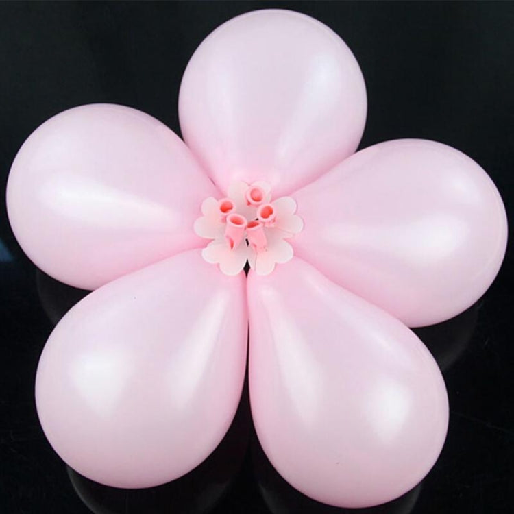 50 clip decorativi per palloncini floreali in plastica