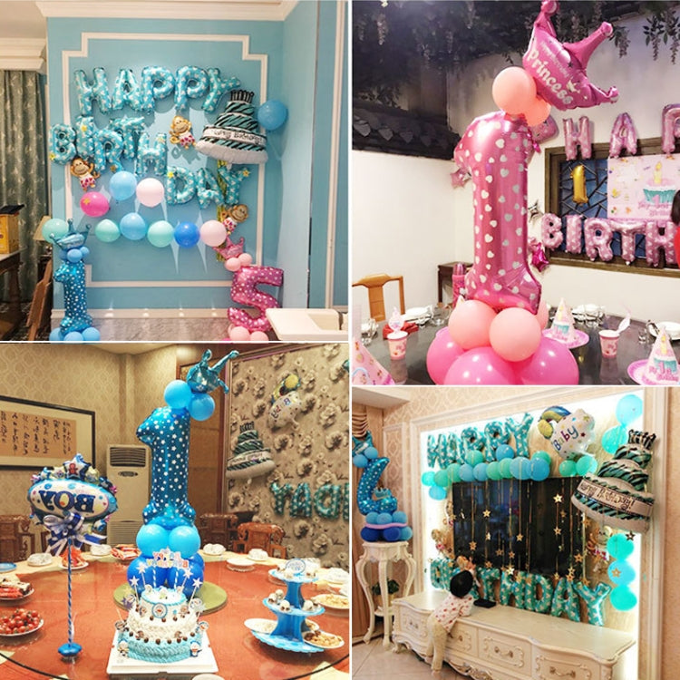 Decorazione di buon compleanno per palloncino in foil con numeri, Number 4, Number 3, Number 6, Number 0, Number 8, Number 7, Number 1, Number 2, Number 5, Number 9