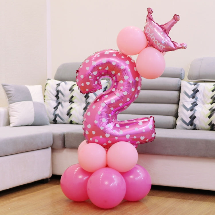 Decorazione di buon compleanno per palloncino in foil con numeri, Number 4, Number 3, Number 6, Number 0, Number 8, Number 7, Number 1, Number 2, Number 5, Number 9