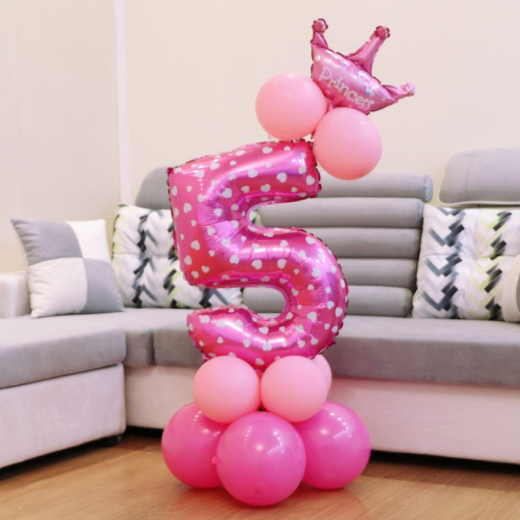 Decorazione di buon compleanno per palloncino in foil con numeri, Number 4, Number 3, Number 6, Number 0, Number 8, Number 7, Number 1, Number 2, Number 5, Number 9