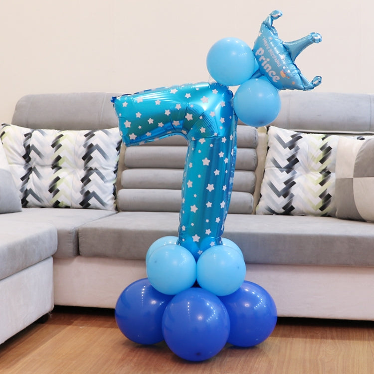 Decorazione di buon compleanno per palloncino in foil con numeri, Number 4, Number 3, Number 6, Number 0, Number 8, Number 7, Number 1, Number 2, Number 5, Number 9