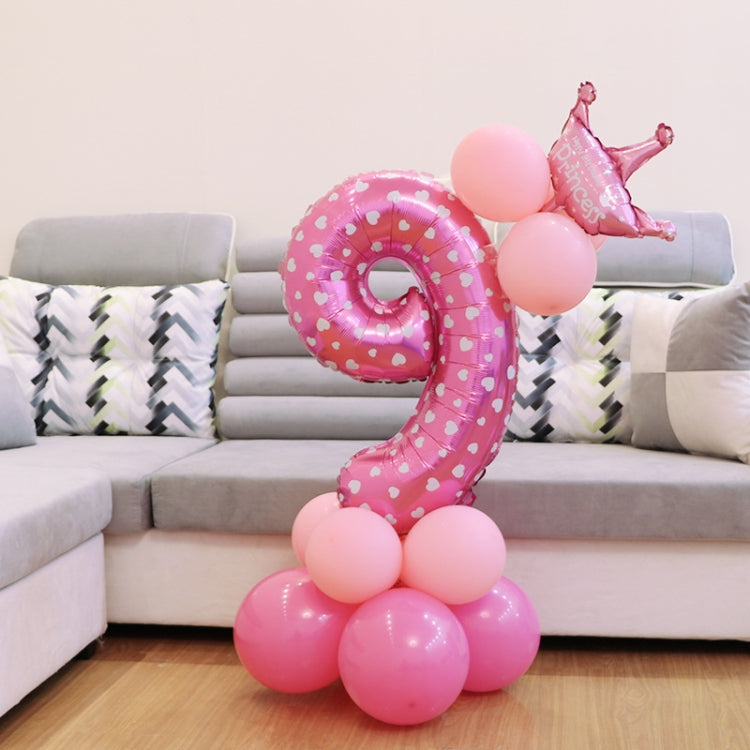 Decorazione di buon compleanno per palloncino in foil con numeri, Number 4, Number 3, Number 6, Number 0, Number 8, Number 7, Number 1, Number 2, Number 5, Number 9