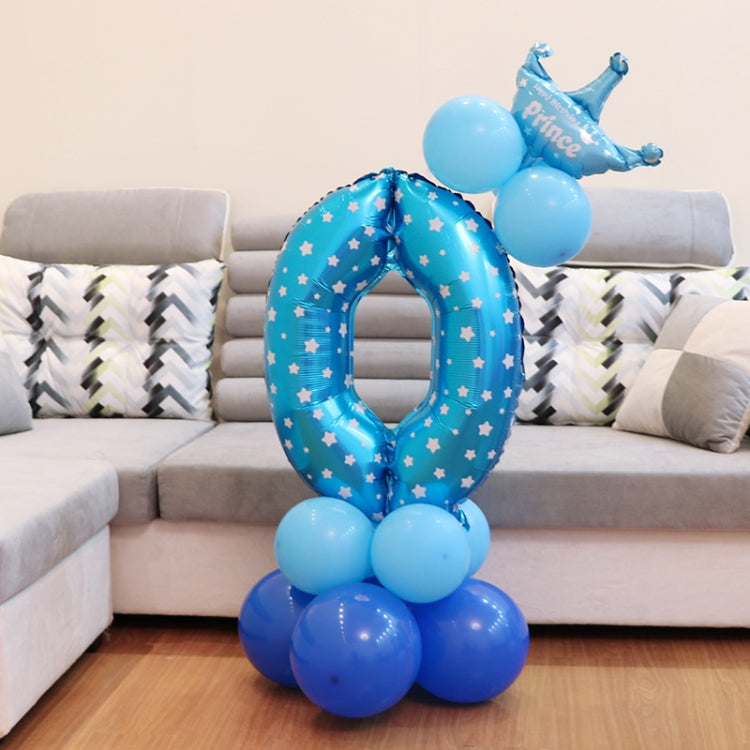 Decorazione di buon compleanno per palloncino in foil con numeri, Number 4, Number 3, Number 6, Number 0, Number 8, Number 7, Number 1, Number 2, Number 5, Number 9
