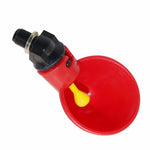 Ciotola automatica per abbeveratoio per pollo con bevitore di quaglie con capezzolo giallo Sistema di acqua potabile per pollame dell'azienda agricola