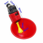 Ciotola automatica per abbeveratoio per pollo con bevitore di quaglie con capezzolo giallo Sistema di acqua potabile per pollame dell'azienda agricola