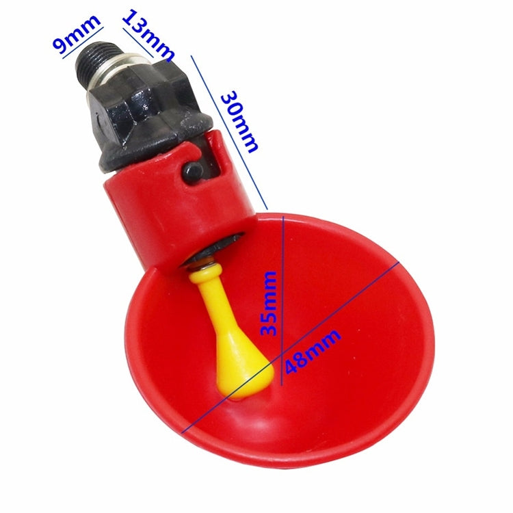Ciotola automatica per abbeveratoio per pollo con bevitore di quaglie con capezzolo giallo Sistema di acqua potabile per pollame dell'azienda agricola