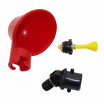Ciotola automatica per abbeveratoio per pollo con bevitore di quaglie con capezzolo giallo Sistema di acqua potabile per pollame dell'azienda agricola