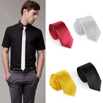 Cravatta sottile da uomo stretta e casual con cravatta sottile