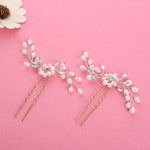 2 pezzi accessori per capelli da sposa festival bastoncini per capelli da sposa forcina floreale bellissimo copricapo treccia fermagli per capelli accessori per vite