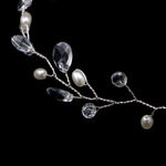 Accessori per capelli da sposa con foglie alla moda Gioielli per capelli in cristallo fatti a mano Copricapo da sposa per donna