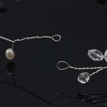 Accessori per capelli da sposa con foglie alla moda Gioielli per capelli in cristallo fatti a mano Copricapo da sposa per donna