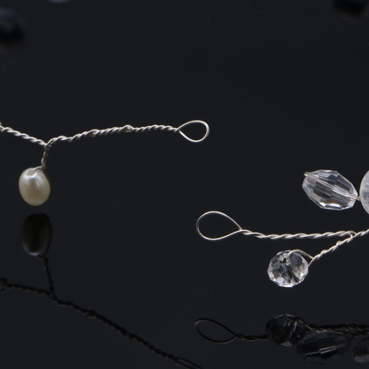 Accessori per capelli da sposa con foglie alla moda Gioielli per capelli in cristallo fatti a mano Copricapo da sposa per donna