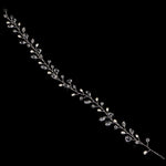 Accessori per capelli da sposa con foglie alla moda Gioielli per capelli in cristallo fatti a mano Copricapo da sposa per donna