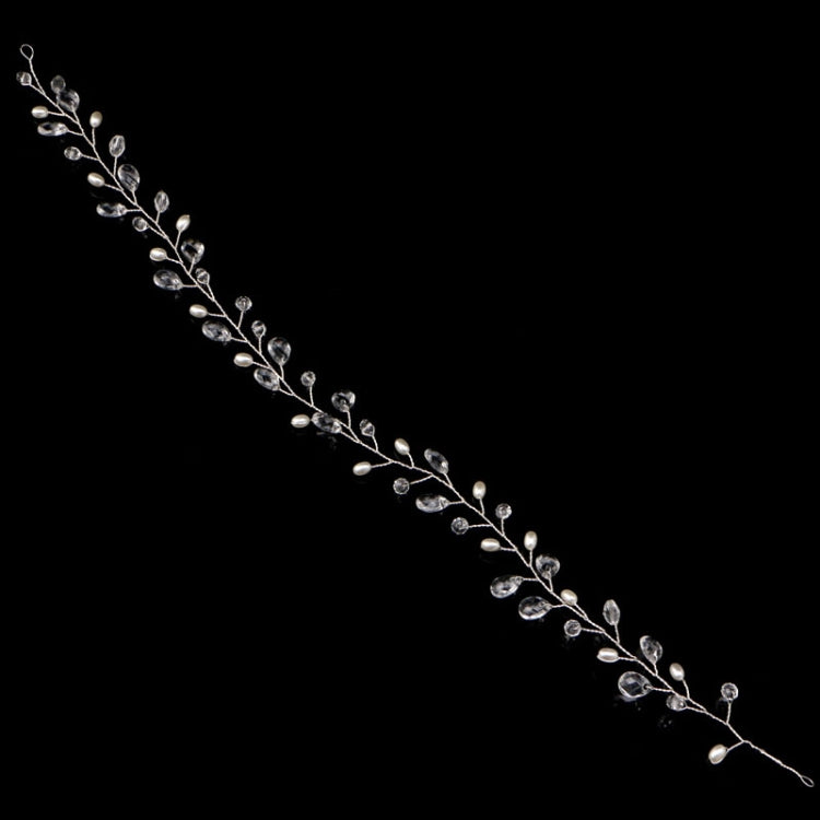 Accessori per capelli da sposa con foglie alla moda Gioielli per capelli in cristallo fatti a mano Copricapo da sposa per donna