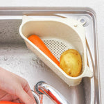 2 pezzi portaverdure da cucina scolapiatti per lavello per uso domestico gancio portaoggetti triangolare vassoio per punch gratuito cesto appeso