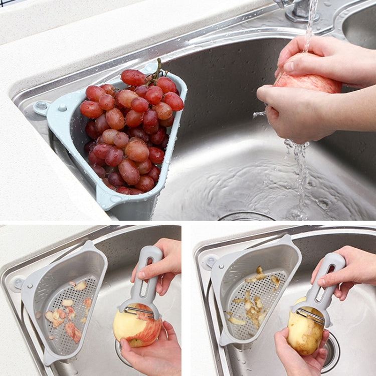 2 pezzi portaverdure da cucina scolapiatti per lavello per uso domestico gancio portaoggetti triangolare vassoio per punch gratuito cesto appeso