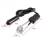 Scaldabagno ad immersione bollito per auto elettrica portatile 12V/24V Picnic da viaggio in campeggio, 12V, 24V