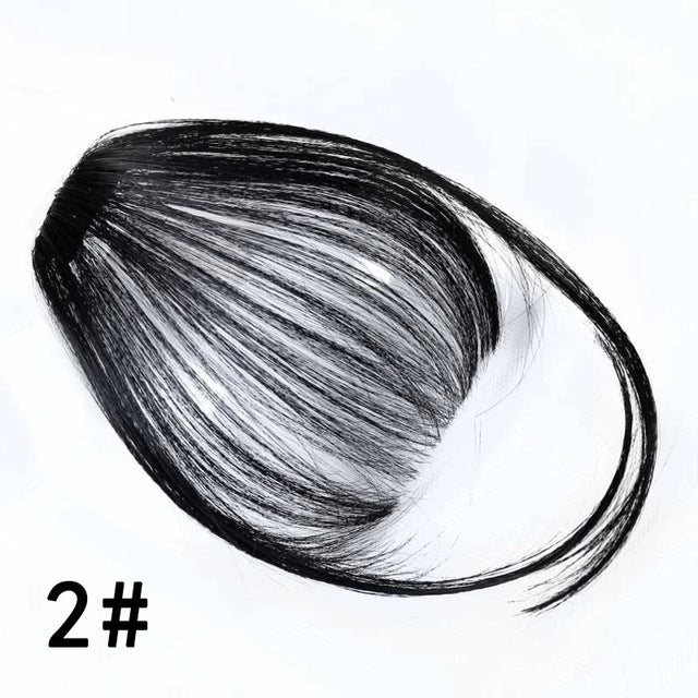 Clip per capelli finti con frangia sintetica 21cm