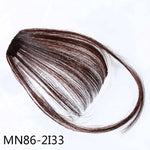 Clip per capelli finti con frangia sintetica