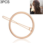 3 PCS Nuove Forcelle Triangolo Luna Spille di Capelli Gioielli Trifoglio Rotonda Clip di Capelli Per Le Donne Barrettes Testa Accessori Bijoux De Tete