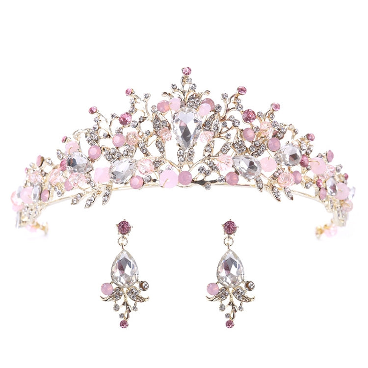 Corone da sposa di lusso in oro rosa con perle Corone fatte a mano Tiara da sposa Fascia da sposa in cristallo Diadema da sposa Corona regina Accessori per capelli da sposa, Pearl Crown Pink, Pearl Crown Gold, Pearl Crown White