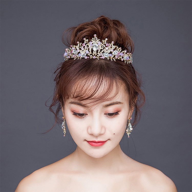 Corone da sposa di lusso in oro rosa con perle Corone fatte a mano Tiara da sposa Fascia da sposa in cristallo Diadema da sposa Corona regina Accessori per capelli da sposa, Pearl Crown Pink, Pearl Crown Gold, Pearl Crown White