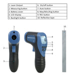 Tachimetro digitale senza contatto per motori 2,5-99999 RPM