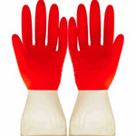 Guanti da lavaggio bicolore per uso domestico da 10 pezzi. Lavori domestici. Pulizia della lavanderia. Guanti in lattice per lavare i piatti, S, M, L, XL