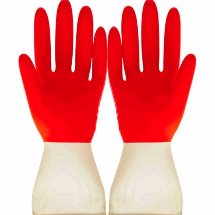Guanti da lavaggio bicolore per uso domestico da 10 pezzi. Lavori domestici. Pulizia della lavanderia. Guanti in lattice per lavare i piatti, S, M, L, XL
