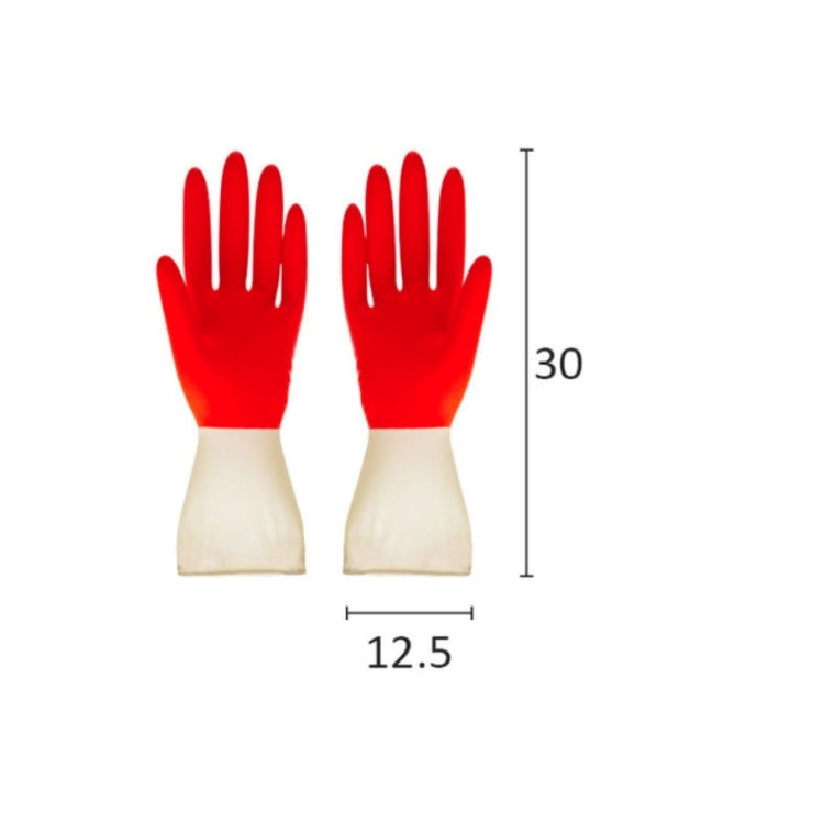 Guanti da lavaggio bicolore per uso domestico da 10 pezzi. Lavori domestici. Pulizia della lavanderia. Guanti in lattice per lavare i piatti, S, M, L, XL