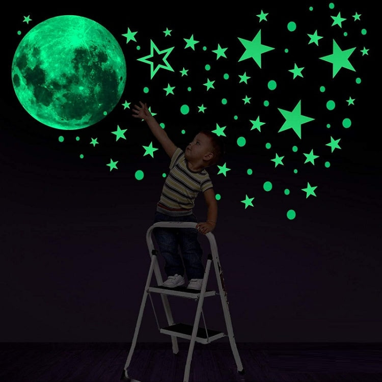 3 PZ AFG33003 Adesivi in PVC per decorazioni domestiche, stelle luminose e luna, 27PCS Star, 27PCS Star + 30cm Moon, 30cm Pink Moon, 20cm Pink Moon, 10cm Pink Moon, 30cm Blue Moon, 20cm Blue Moon, 10cm Blue Moon, 30cm Green Moon, 20cm Green Moon       ...