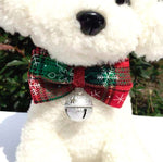 Set di 2 accessori per le vacanze con cappello natalizio e papillon per animali domestici, Bow Tie Set