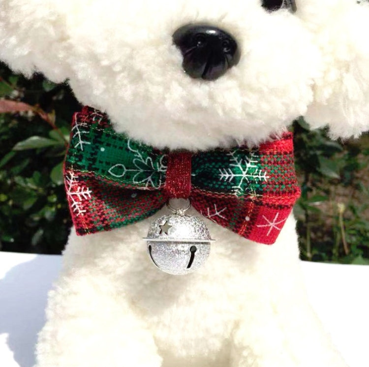 Set di 2 accessori per le vacanze con cappello natalizio e papillon per animali domestici, Bow Tie Set