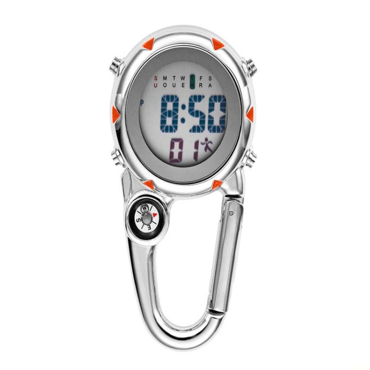 Orologio da arrampicata in montagna Orologio con gancio multifunzionale in acciaio inossidabile, Stainless Steel Hook Watch(Orange), Stainless Steel Hook Watch(Blue), Stainless Steel Hook Watch(Yellow), Stainless Steel Hook Watch(Red)