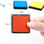 Tampone inchiostro oleoso quadrato 4x4 cm 2 pezzi